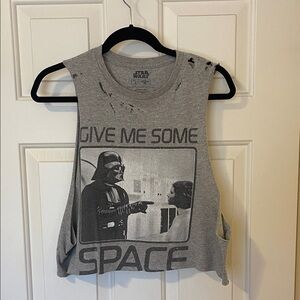 Star Wars Gray Sleeveless Women’s Crop S:L
